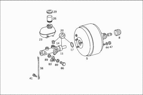 Тормозная система мерседес 814 схема