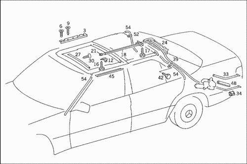 Схема люка w210