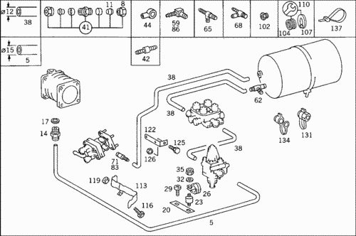 Тормозная система мерседес 814 схема