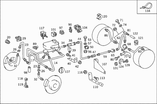 Тормозная система мерседес 814 схема