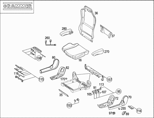 Сиденье граммер схема