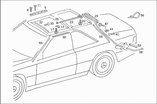 Схема люка w210