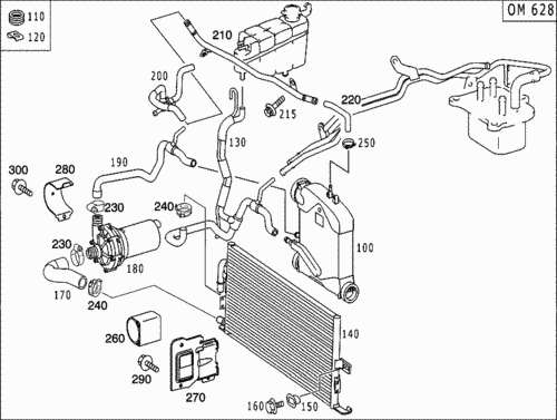 Система охлаждения w210 m112 схема