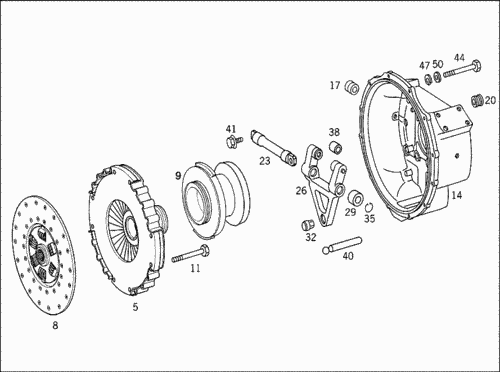 Мерседес 814 как работает сцепление