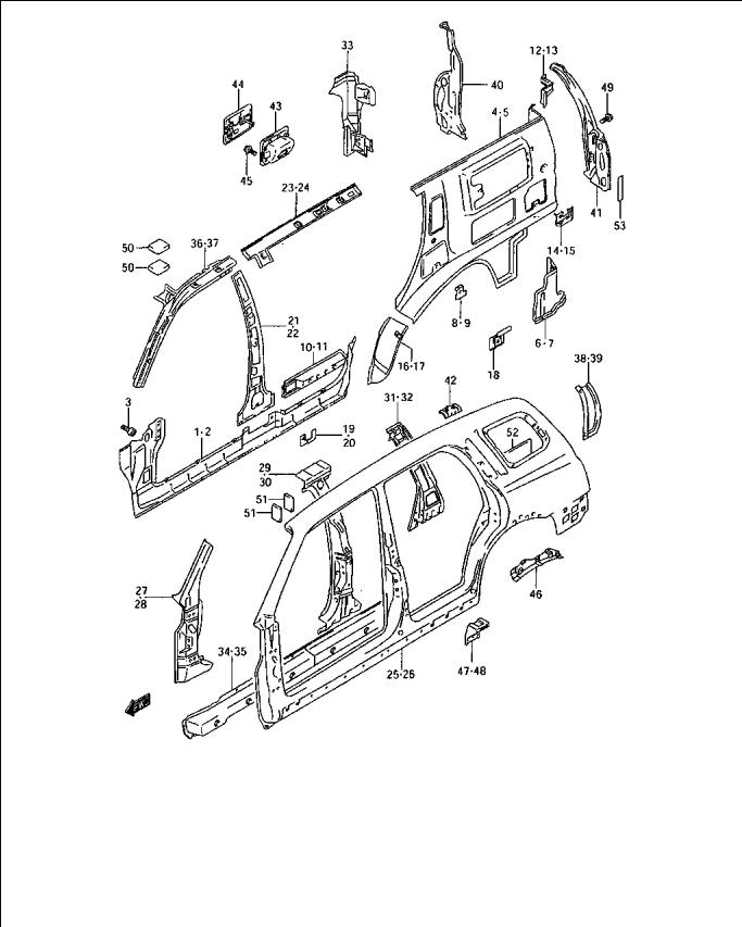 Схема кузова сузуки гранд витара