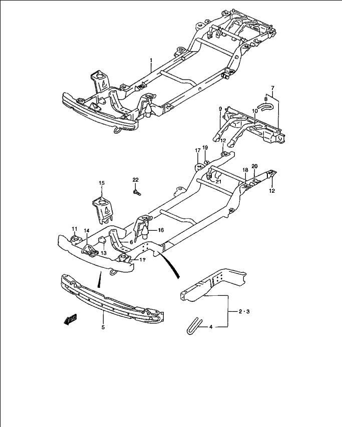 Запчасти сузуки гранд. Suzuki Grand Vitara 1999-2005 рама чертежи. Suzuki Grand Vitara 1999 кузов рама. Сузуки Гранд Витара 1998-2005 крепление кузова. Suzuki Jimny рама схема.