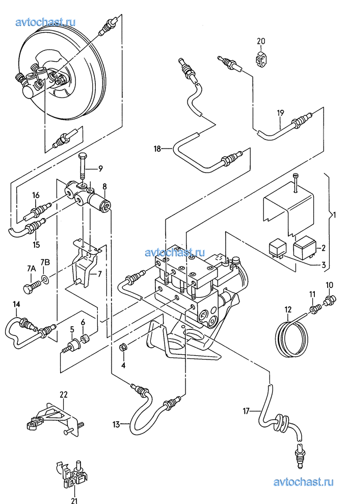 Тормозная система ауди а4 б6 схема