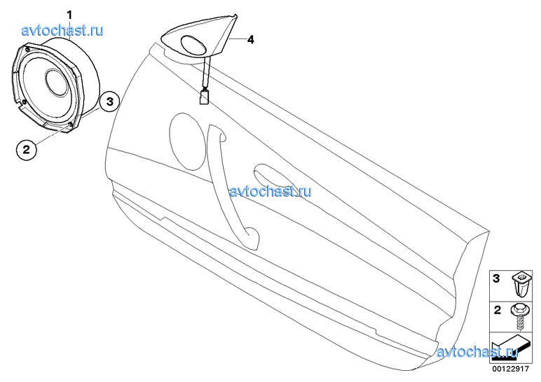 Передний динамик стереосистемы