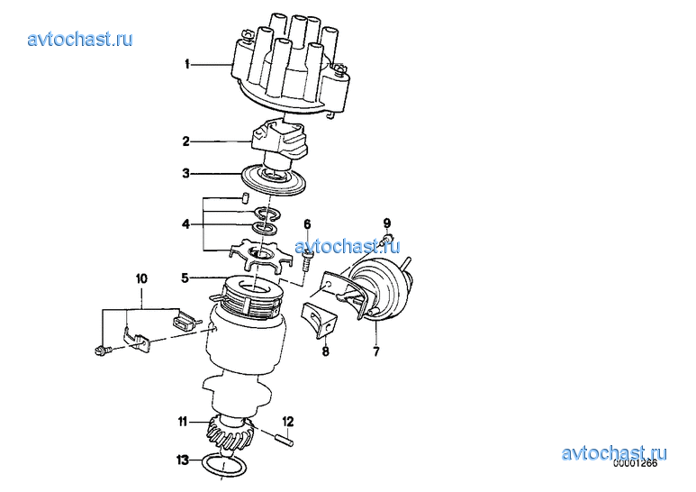 Детали распределителя зажигания