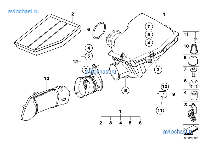 Глушитель шума всасыв./сменн.эл.фильтра