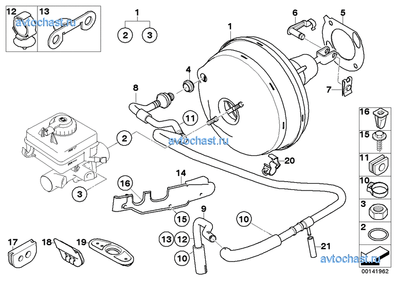 Вакуумный усилитель тормозов