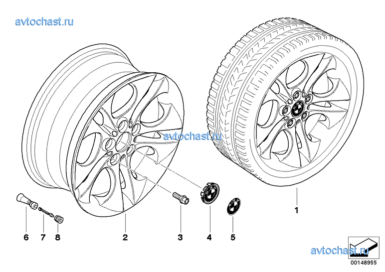 Л/с диск BMW эллипс.дизайн 202