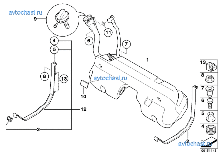 Топливный бак/дополнительные элементы
