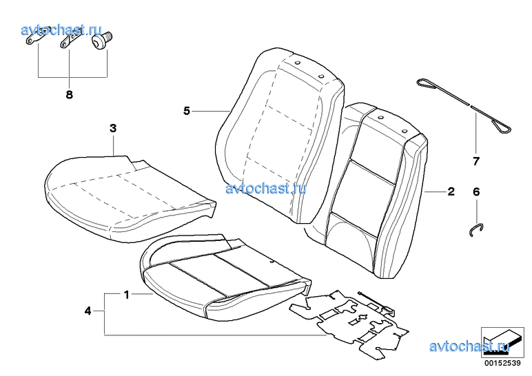 Набивка и обивка базового сиденья Пд