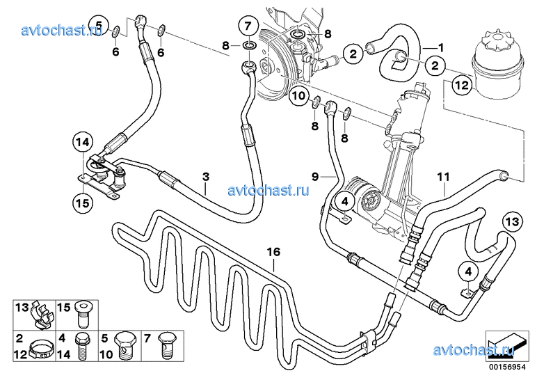 Маслопроводы гидроусилителя рул.управл.