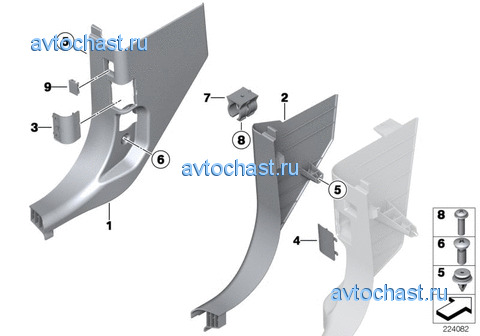 Боковая обшивка пространства для ног