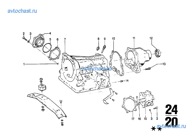 BW 65 Картер и дополнительные элементы