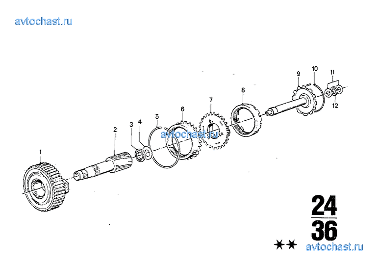 ZF 3HP22 Блок планетарных шестерен