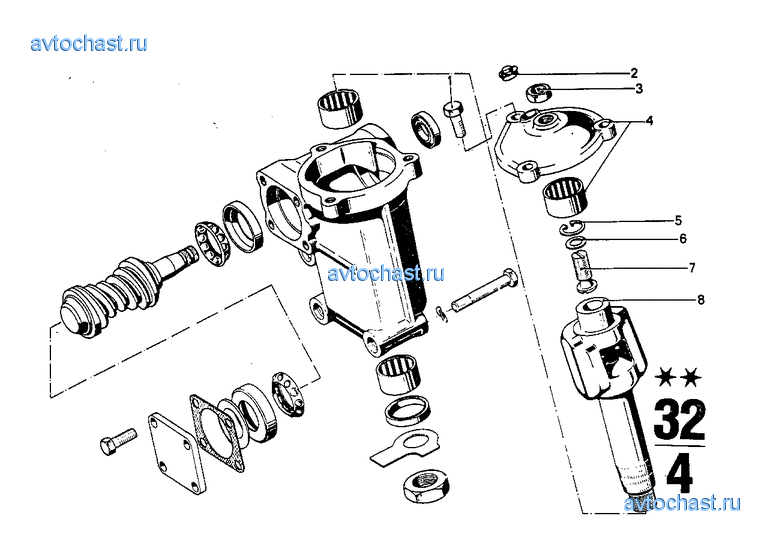 Детали рулевого механизма