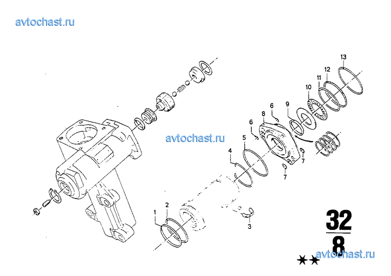 Рулевой механизм с гидроусилителем