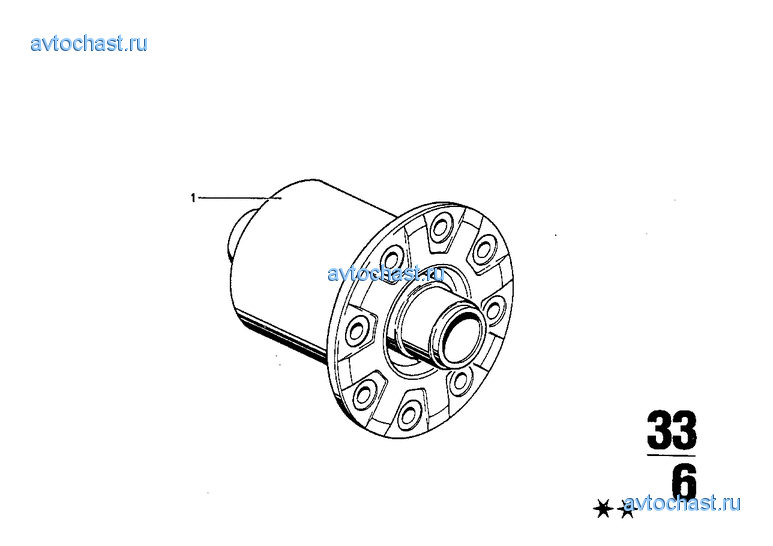 Редуктор заднего моста с блокировкой