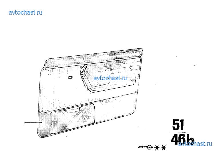 Обшивка двери Пд в сборе