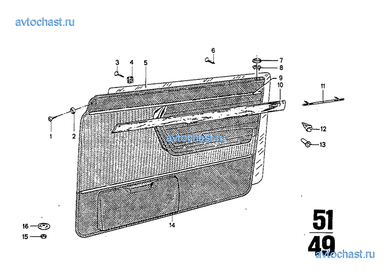 Обшивка двери Пд