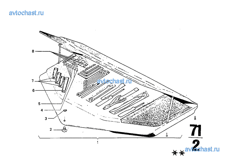 Бортовой инструмент/ домкрат