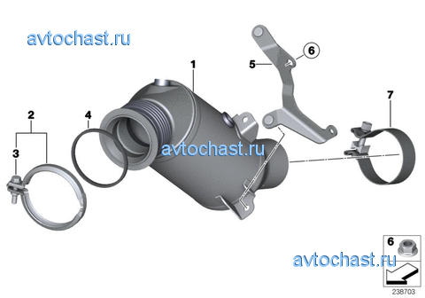 Катализатор рядом с двигателем