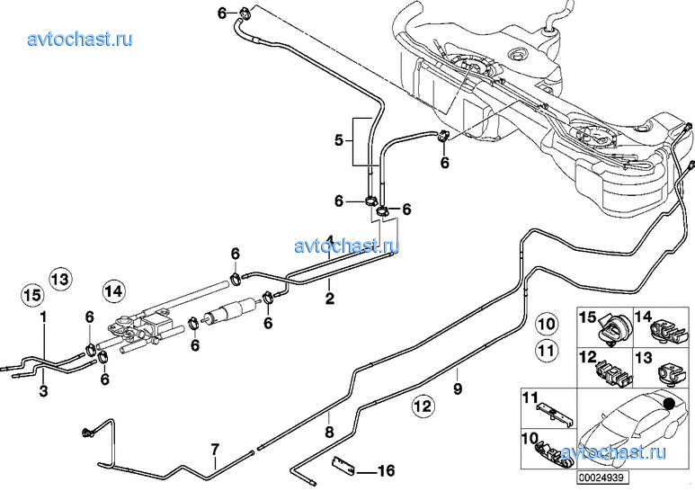 Топливопровод/ элементы крепления