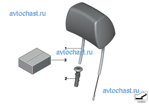 Подголовник переднего сиденья