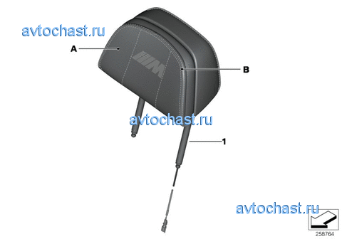 Подголовник Indi. м/ф сиденья M