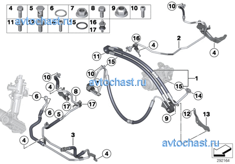 Трубопр.гидроус.рул.упр./Adaptive Drive