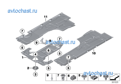 Облицовка днища кузова Пд