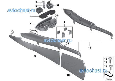 Доп.элементы центральной консоли