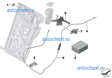 Блокировка спинки заднего сиденья