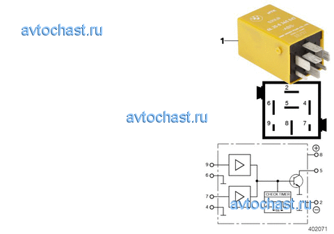 Реле переключающ.устр.с термоэлементом