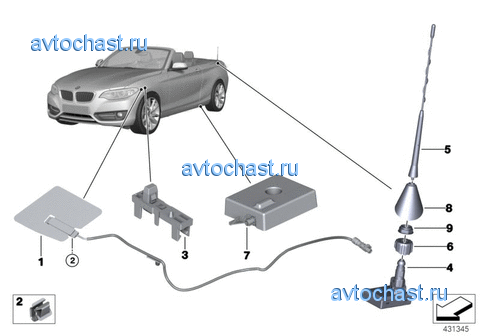 Детали телефонной антенны