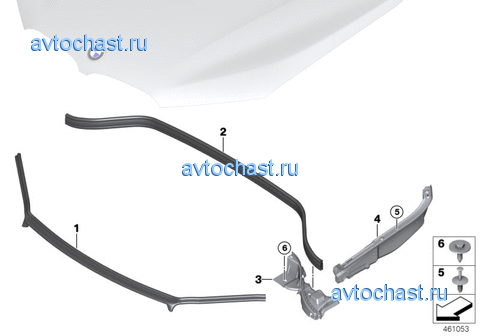 Уплотнители капота