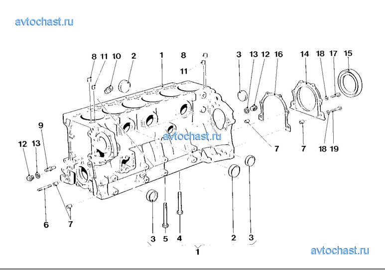 Блок-картер двигателя