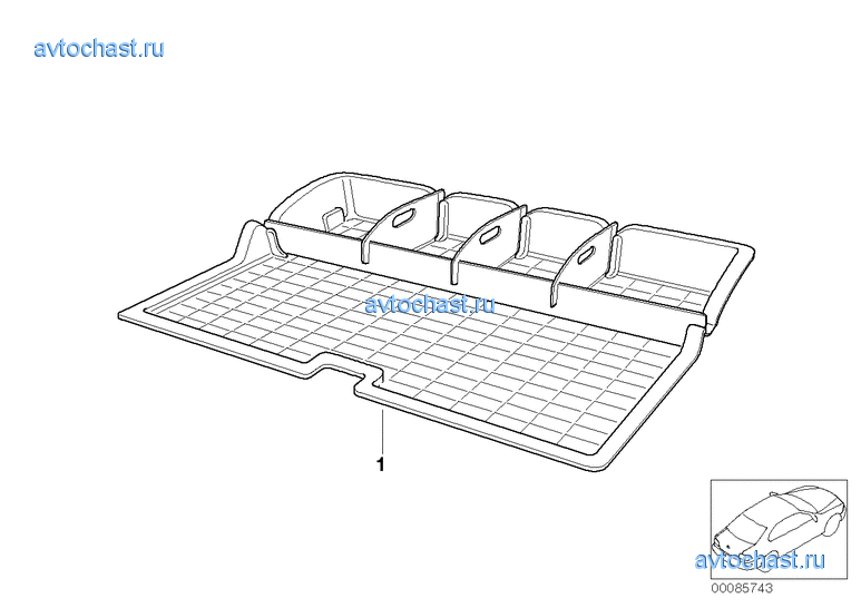 коврик для багажника