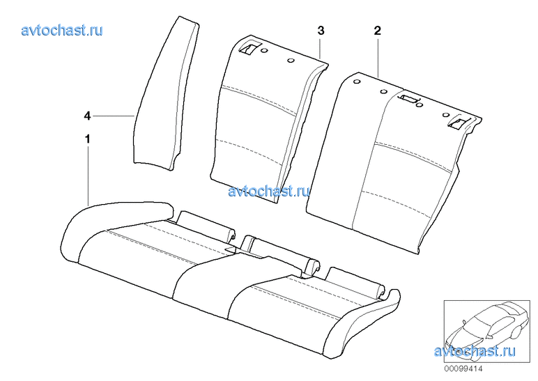 Индивидуальная обивка сиденья Зд кожа N6