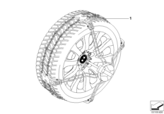 Schneekette "BMW Easy Fit"
