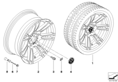 BMW LM Rad Doppelspeiche 270