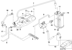 Расширительный бачок/фильтр с акт.углем