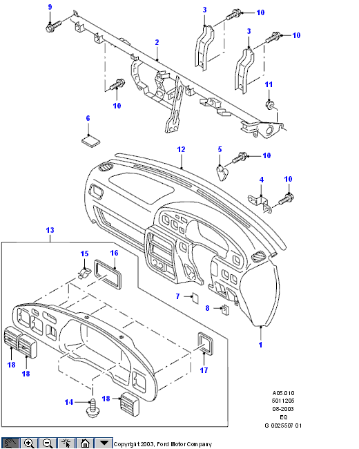Купить Щиток Приборов Форд Рейнджер 2005 Года