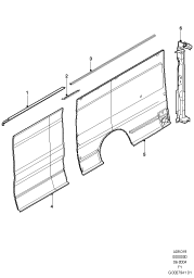 БОКОВЫЕ И ЗАДНИЕ ПАНЕЛИ КУЗОВА на ФОРД TRANSIT (TURKEY) 2001-2006 (GY). Запчасти