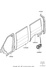 Крыло заднее правое для Ford Transit 2006-2013 в Москве