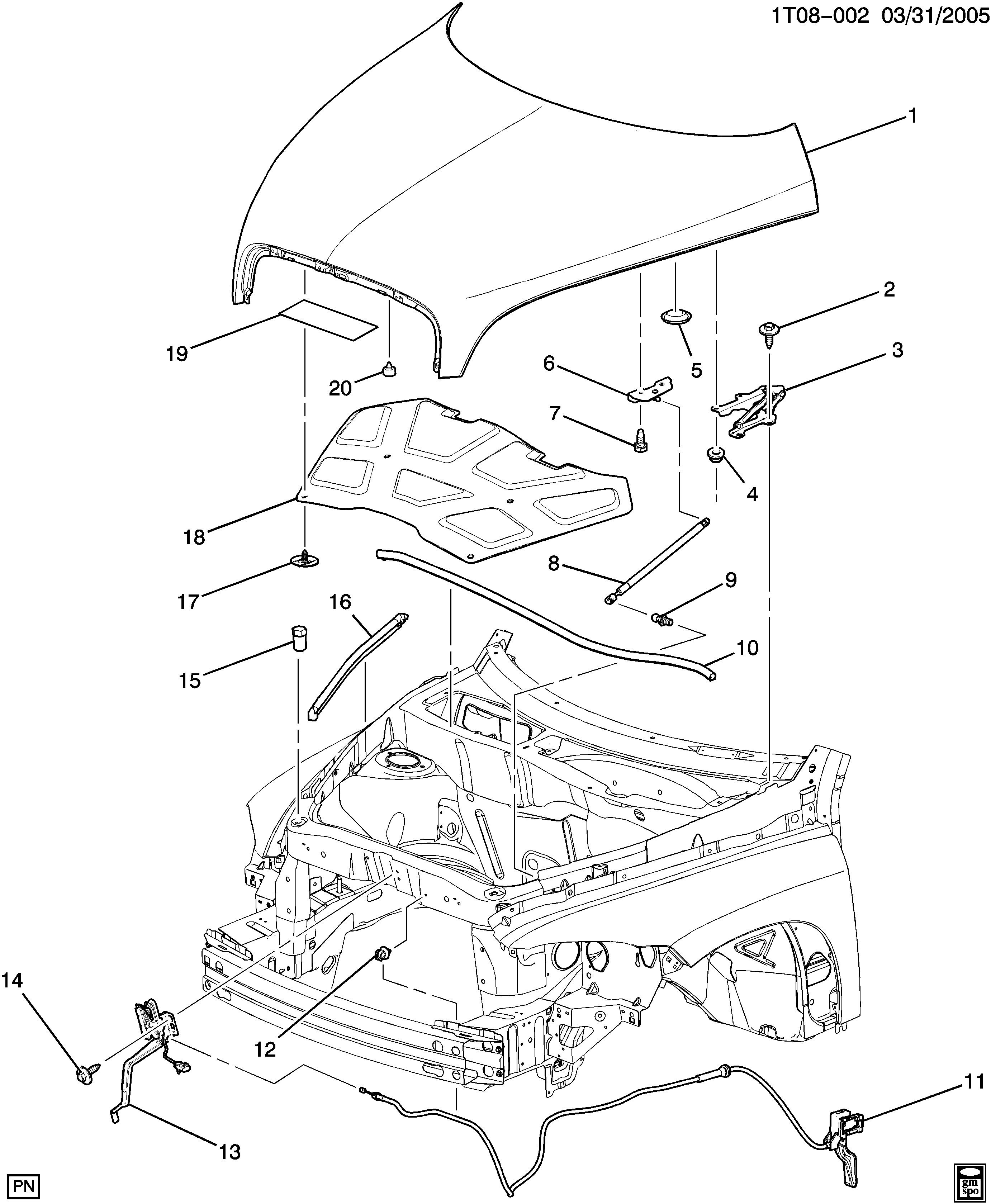 Каталог деталей шевроле. Chevrolet запчасти. Hhr150aa.