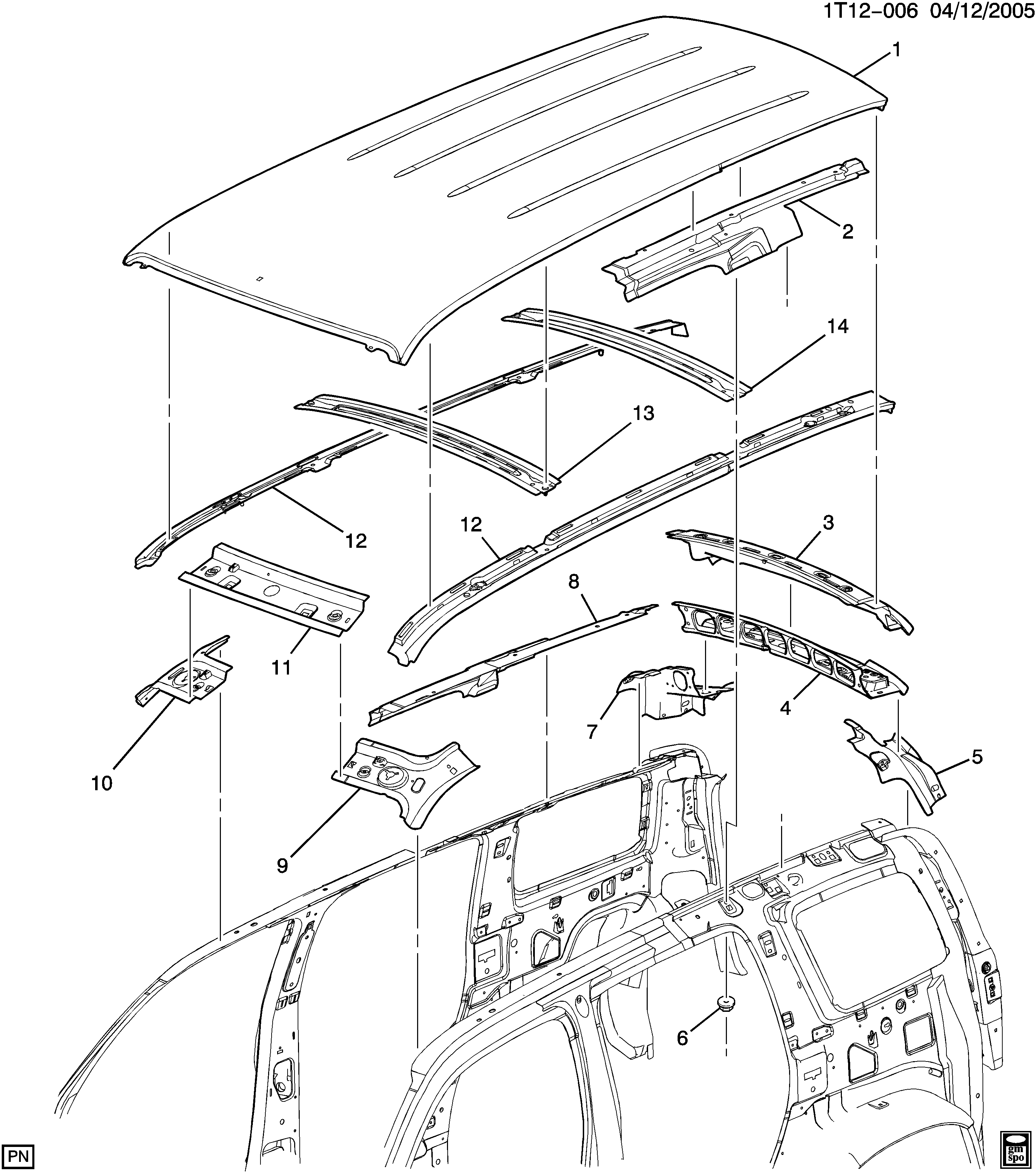 Каталог деталей шевроле. GM Part # 84227477. T01 LHD-rh.